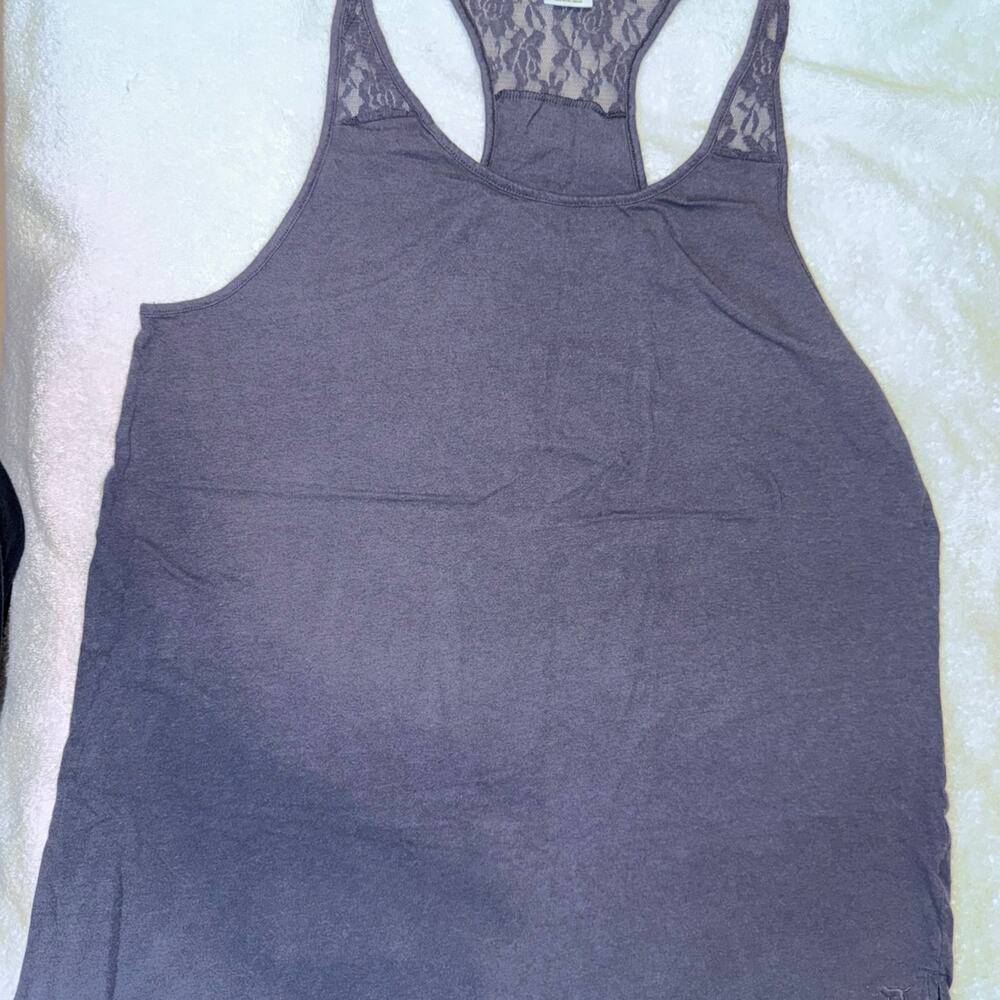 PINK racer back tank - l